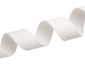 Cotton webbing 25 mm / 1.65 mm white