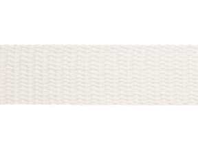 Cotton webbing 25 mm / 1.65 mm white