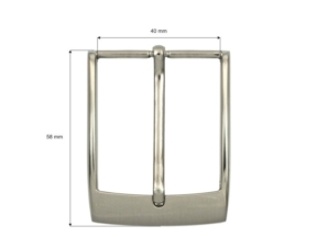 Klamra metalowa do paska 40 mm yp1371 nikiel odlew