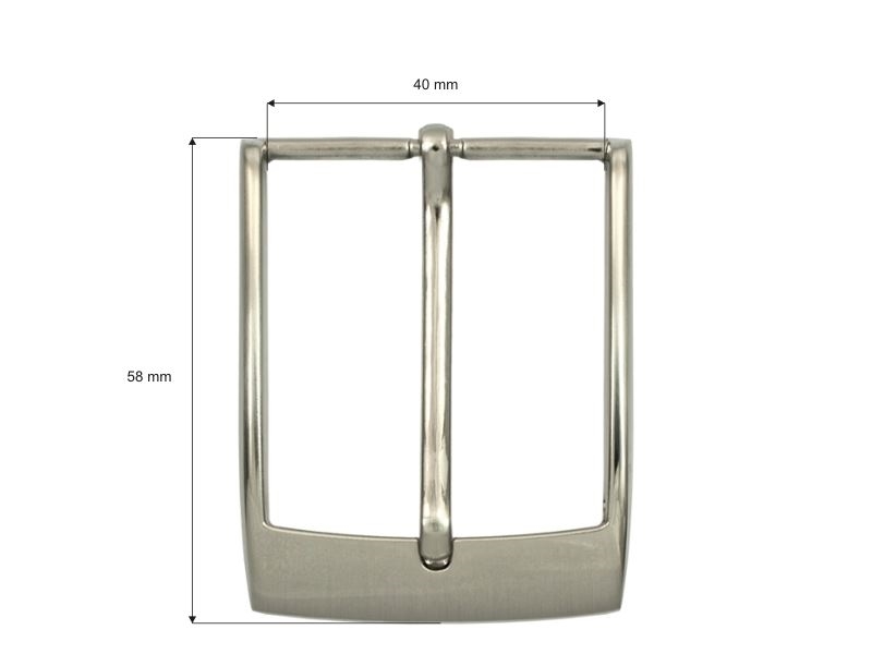 Metal belt buckle 40 mm yp1371 nickel cast 8 pcs