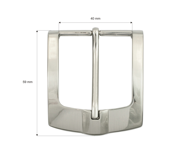 Gürtelschnalle aus metall 40 mm yp0146 nickel abguss 8 st.