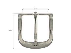 Klamra metalowa do paska 40 mm yp1379 nikiel odlew