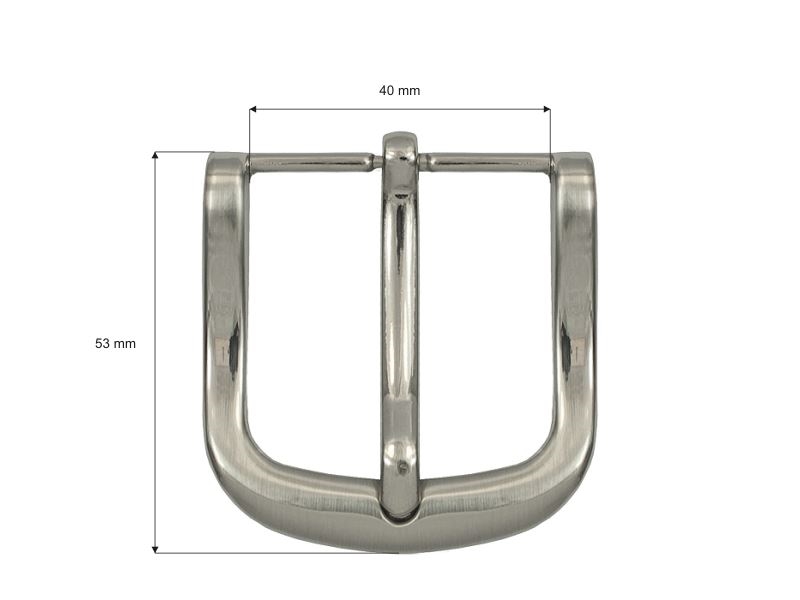 Metal belt buckle 40 mm yp1379 nickel cast 8 pcs