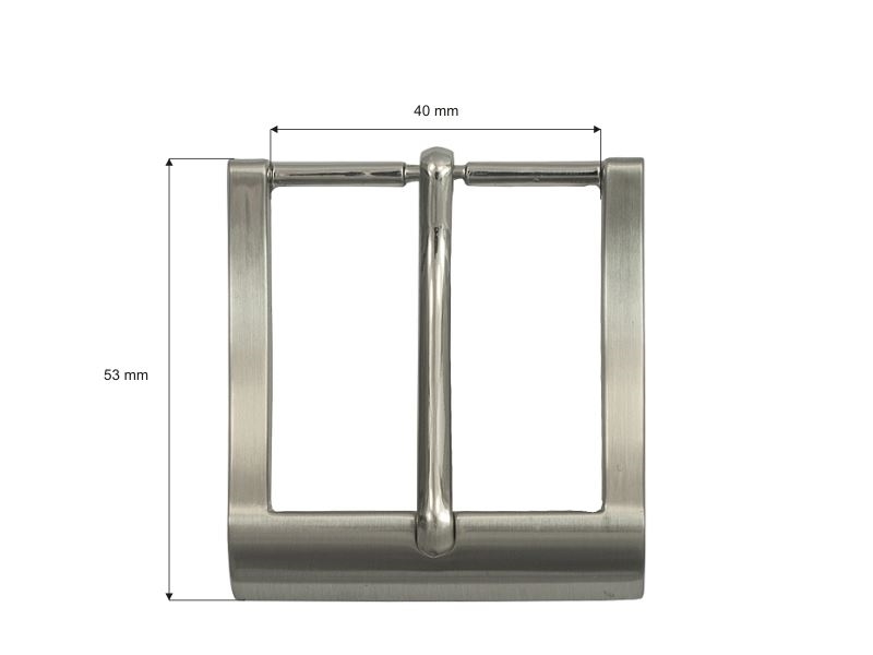 Metal belt buckle 40 mm yp1378 nickel cast 8 pcs