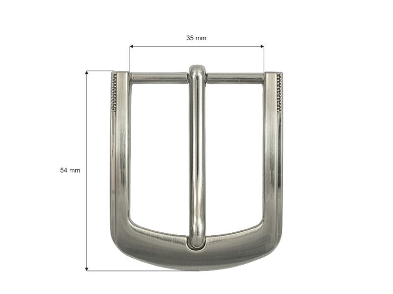 Metal belt buckle 35 mm yp0750 nickel cast 8 pcs