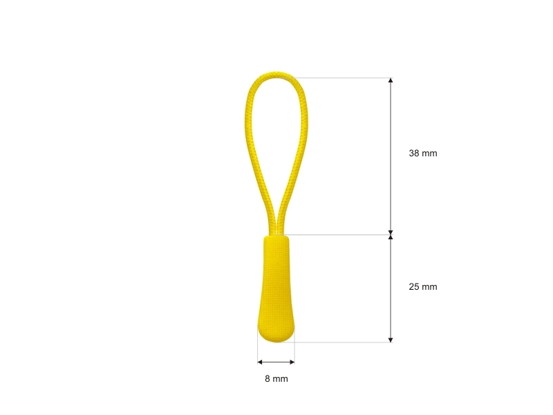 STRING  DECORATIVE PULLER 504 YELLOW 100 PCS