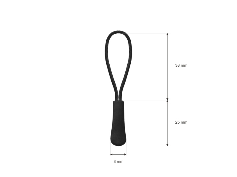 STRING DECORATIVE PULLER 301 GRAPHITE 100 PCS