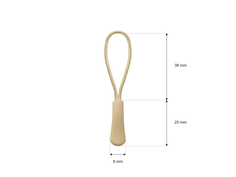 STRING  DECORATIVE PULLER 101 LIGHT BEIGE 100 PCS