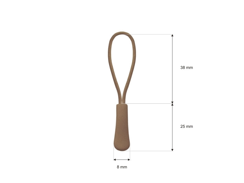 STRING  DECORATIVE PULLER 894 DARK BEIGE 100 PCS