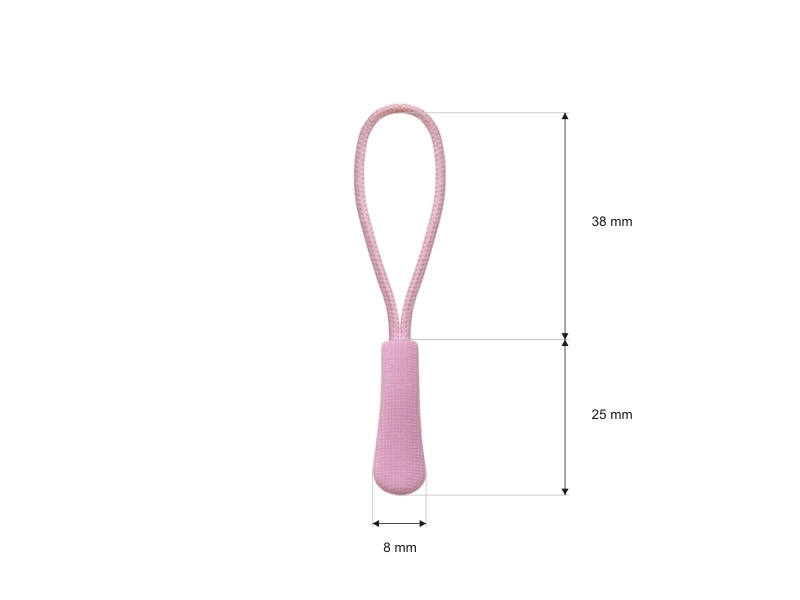STRING  DECORATIVE PULLER 552 LIGHT PINK 100 PCS