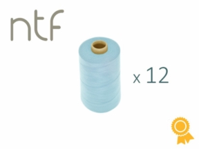 Nici poliestrowe NTF 120 (40/2)  niebieskie pastelowe A 783 1000 m x 12 szt.