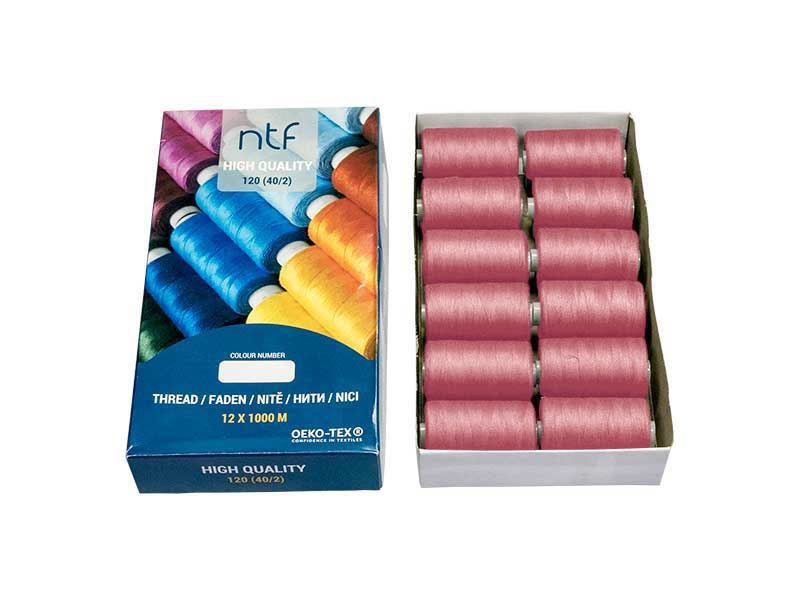 POLYESTEROVÉ NITĚ NTF 40/2VŘES A556  1000 m x 12 ks