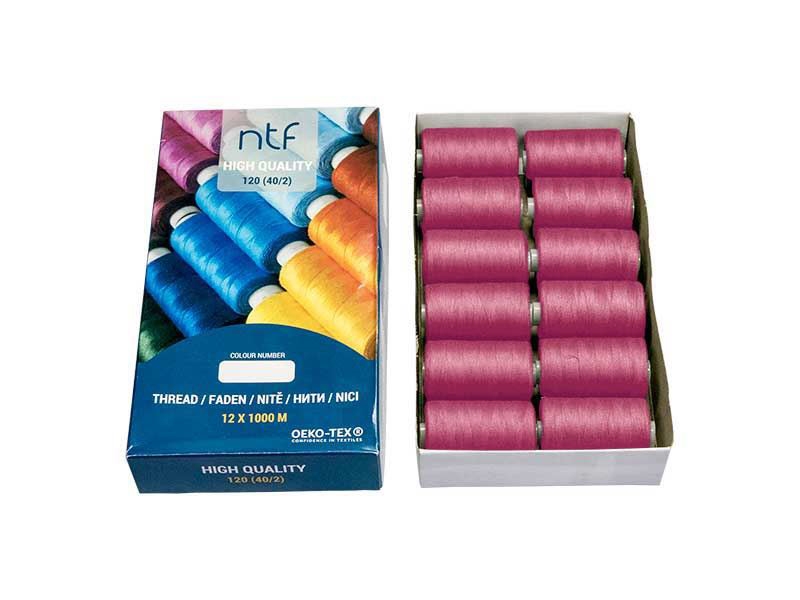 POLYESTERGARN NTF 40/2 DUNKELERIKAFARBEN A559 1000 M x 12 ST