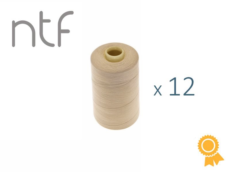 POLYESTER THREADS NTF 40/2 BEIGE A687 1000 M x 12 PCS.