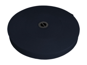 Flat knitted elastic band 20 MM polyester (058) navy blue