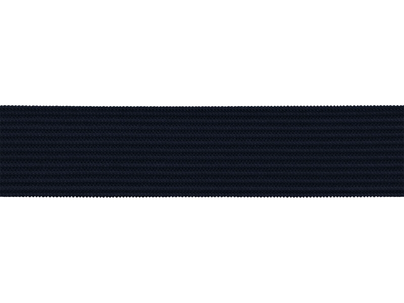 Plochá pletená gumička 20 MM polyester (058) tmavě modrá