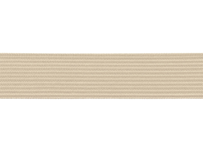 Flat knitted elastic band 20 MM polyester (101) beige