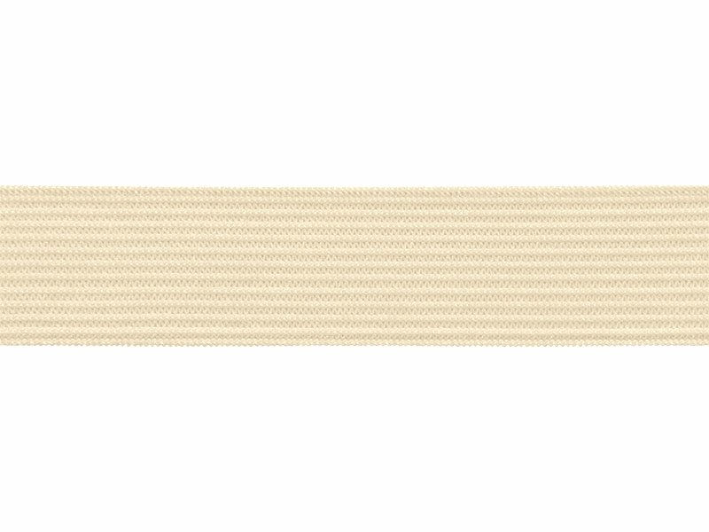 Flachgestricktes Gummiband 20 MM Polyester (122) hellbeige
