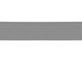 Flat knitted elastic band 20 MM polyester (134) grey