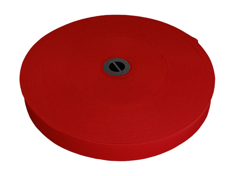 Flachgestricktes Gummiband 20 MM Polyester (171) rot