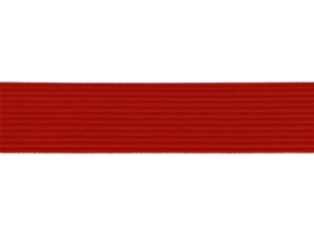 Flat knitted elastic band 20 MM polyester (171) red