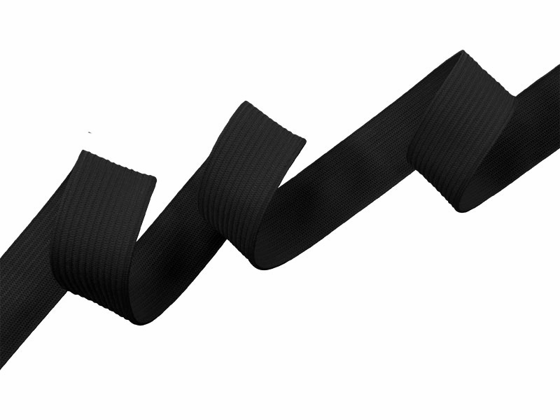 Flat knitted elastic band 20 MM polyester (301) graphite