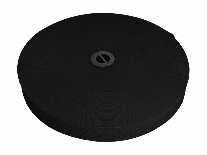 Flat knitted elastic band 20 MM polyester (301) graphite
