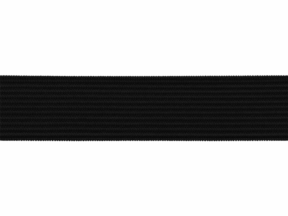 Flachgestricktes Gummiband 20 MM Polyester (301) graphit
