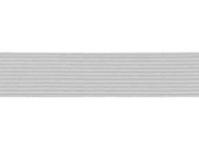 Flat knitted elastic band 20 MM polyester (336) light grey
