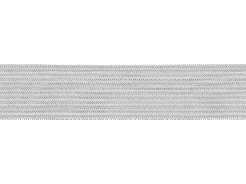 Flat knitted elastic band 20 MM polyester (336) light grey