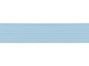 Flachgestricktes Gummiband 20 MM Polyester (351) blau
