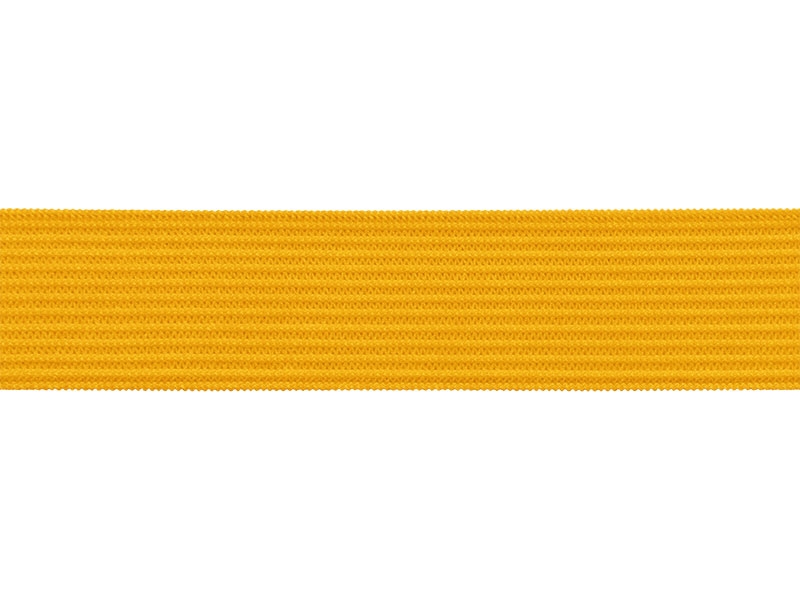 Flat knitted elastic band 20 MM polyester (504) yellow