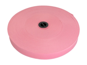 Plochá pletená gumička 20 MM polyester (513) růžová