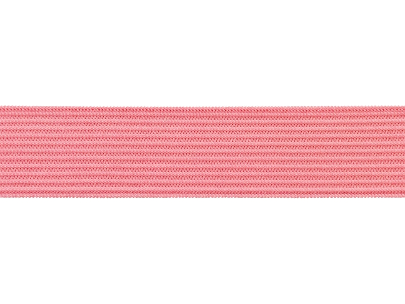 Flachgestricktes Gummiband 20 MM Polyester (513) rosa