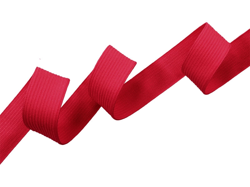 Flachgestricktes Gummiband 20 MM Polyester (516) rosa