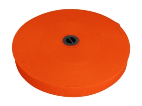 Flachgestricktes Gummiband 20 MM Polyester (523) orange
