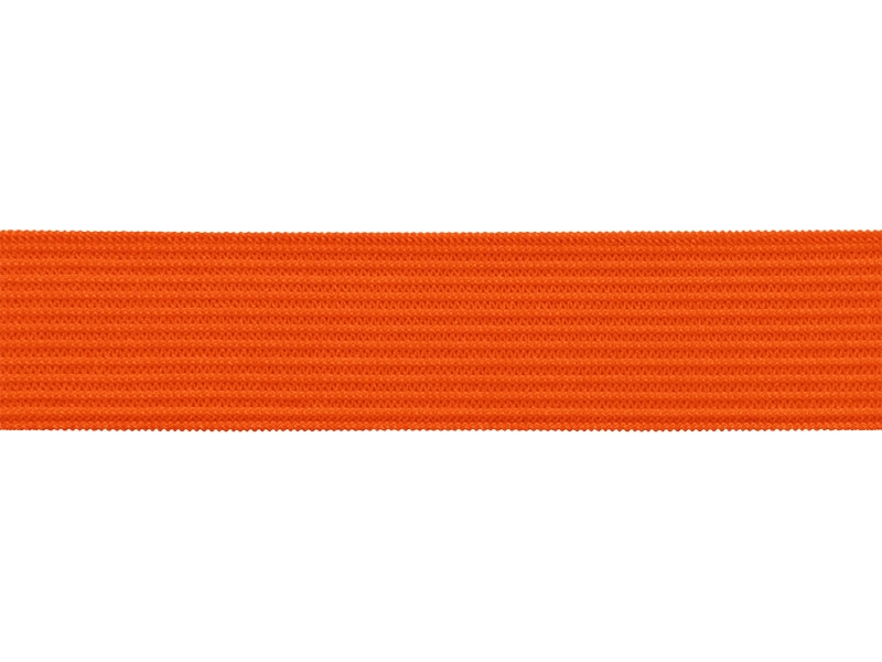 Flachgestricktes Gummiband 20 MM Polyester (523) orange