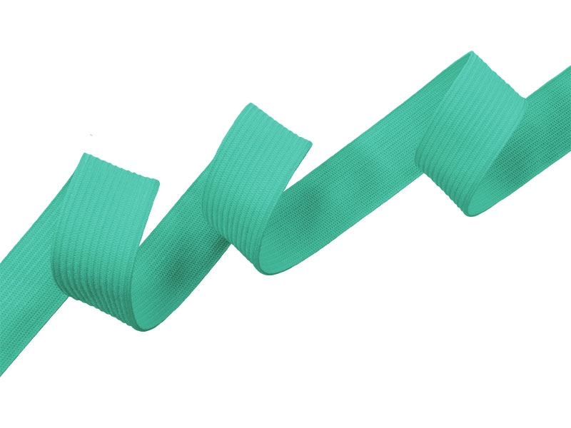 Flat knitted elastic band 20 MM polyester (533) mint
