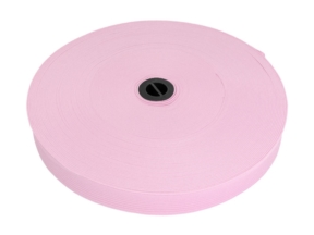Taśma elastyczna płaska dziana 20 MM poliester (552) jasnoróżowa