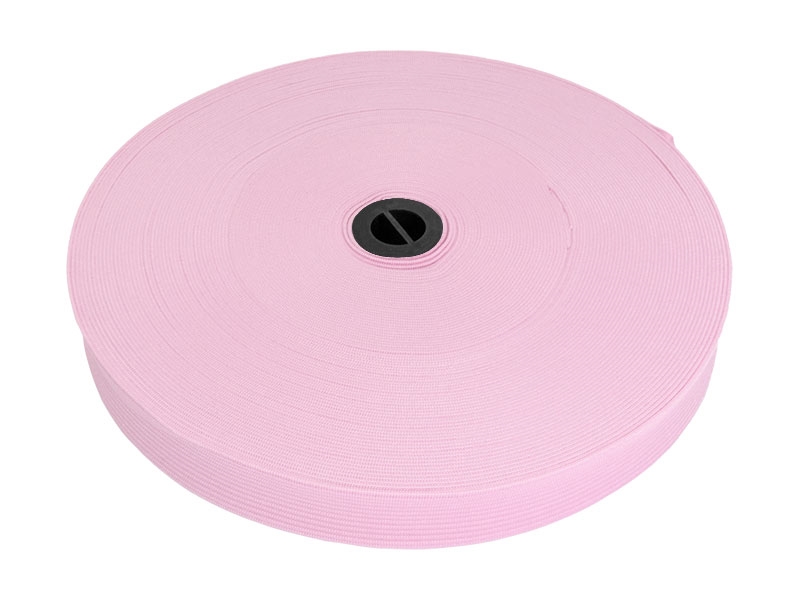 Flat knitted elastic band 20 MM polyester (552) light pink