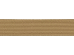 Plochá pletená gumička 20 MM polyester (894) tmavě béžová