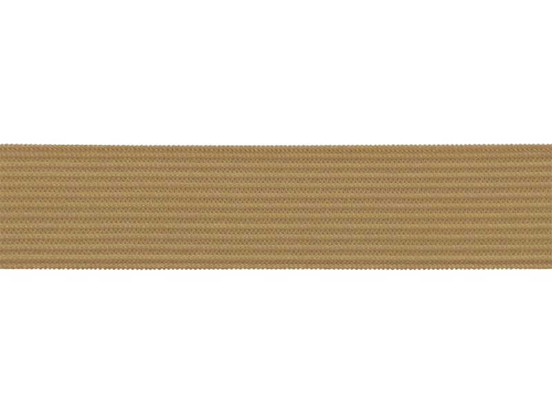 Flachgestricktes Gummiband 20 MM Polyester (894) dunkelbeige