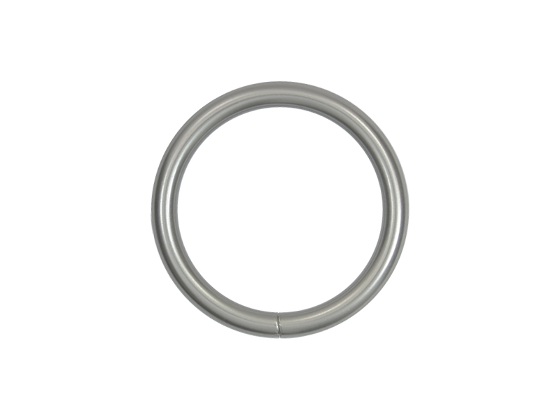 EXTRA MATT   METALLRING 38/5 MM NICKELMATT DRAHT 100 ST.