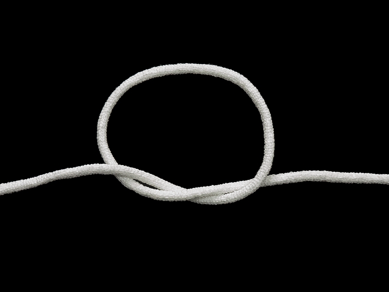 GUMMIKORDEL  2 MM WEIß 501 POLYESTER 1515  LM