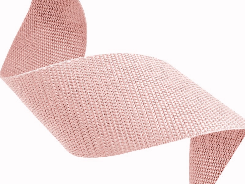 Webbing pp 25 mm / 1,3 mm light pink 811 50 mb