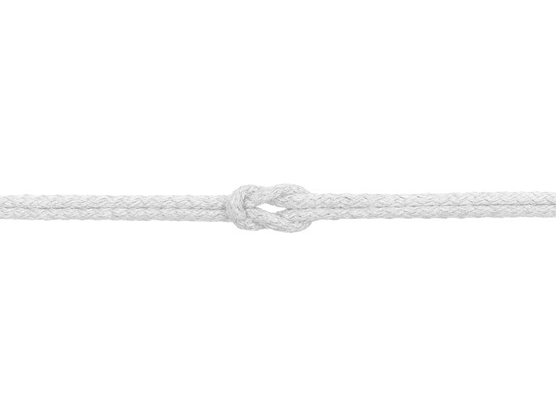 Sznurek bawełniany 5 mm biały (0003)