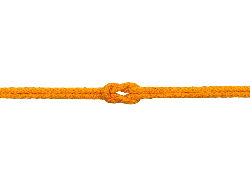 Sznurek bawełniany 5 mm żółty (1606)