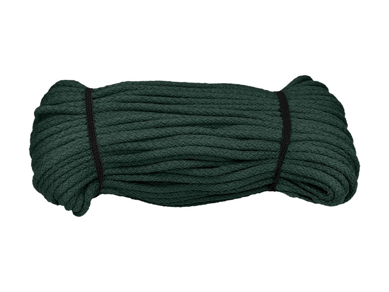 BAUMWOLLE SCHNUR 1617 DUNKELGRÜN 5 MM 50 LM