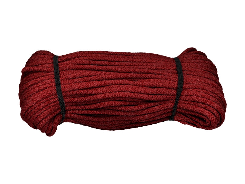Sznurek bawełniany 5 mm bordowy (1622)