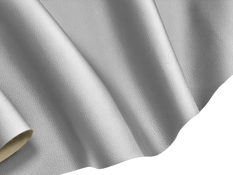 IMITATION LEATHER SOFT SILVER 140 CM 1 MB